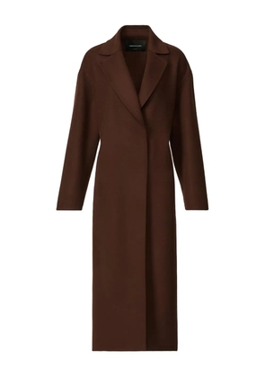 Fabiana Filippi drawstring-back wool midi coat - Brown