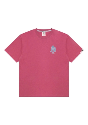 AAPE BY *A BATHING APE® logo-print crew-neck T-shirt - Pink