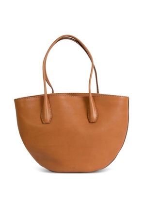 The Row top-handles leather shoulder bag - Brown