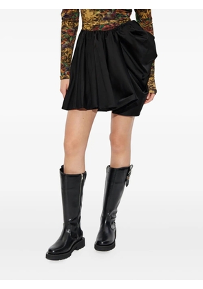 GANNI draped mini skirt - Black