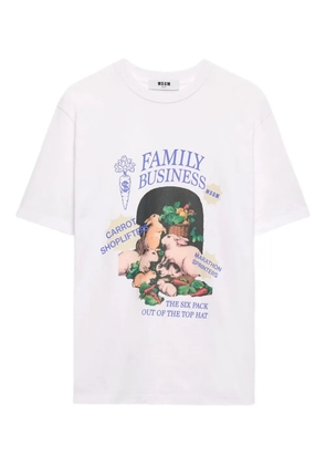 MSGM graphic-print T-shirt - White