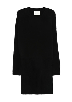 Closed crew-neck knit midi dress - Black