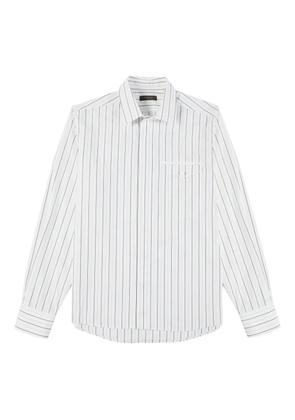 Glanshirt striped pocket shirt - White