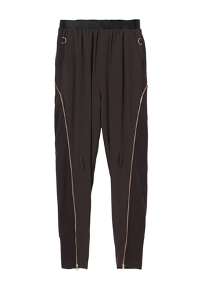 Undercover zip-detail tapered trousers - Brown