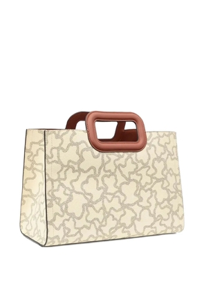 TOUS medium Amaya Kaos bear-pattern handbag - Neutrals