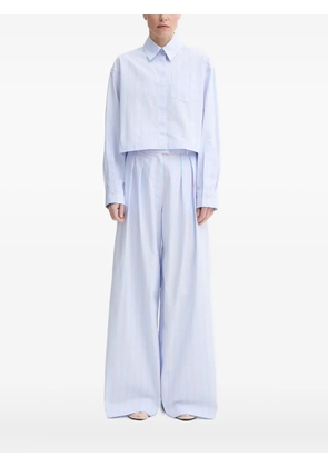 Won Hundred striped cropped shirt - Blue