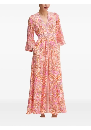 Hale Bob printed V-neck maxi dress - Pink