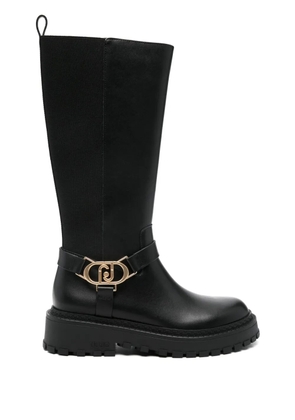 LIU JO knee-high leather boots - Black