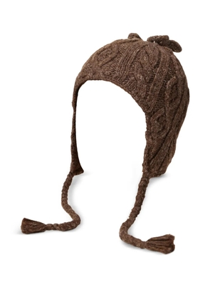 Ralph Lauren RRL cable-knit trapper hat - Brown