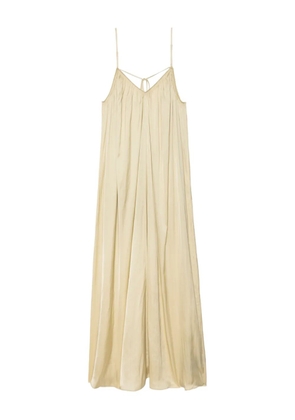 Zadig&Voltaire Ristym spaghetti-strap gathered maxi dress - Neutrals