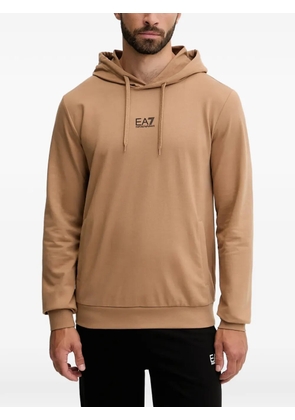 Ea7 Emporio Armani logo-detail hooded tracksuit - Neutrals