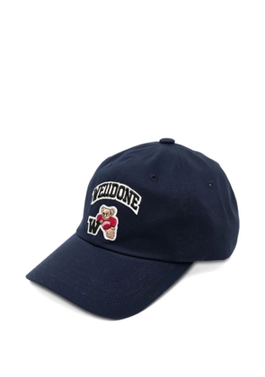 We11done logo-embroidered cap - Blue