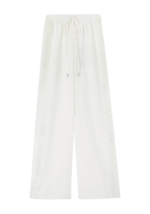 Ermanno Scervino embroidered side-stripe trousers - White
