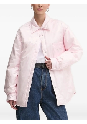 Miss Sixty letter-patch shirt jacket - Pink