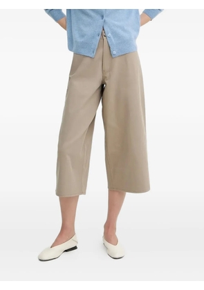 SAMSOE SAMSOE cotton cropped trousers - Neutrals