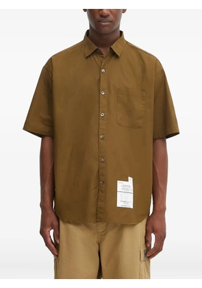 Neighborhood chest-pocket short-sleeve shirt - Brown