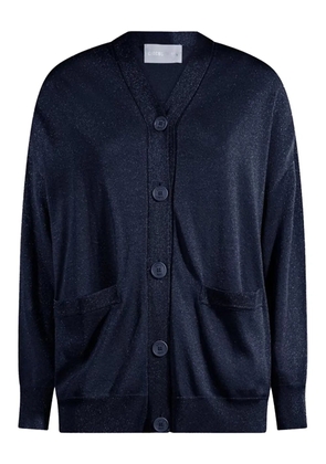 Circus Hotel lurex-detail cardigan - Blue