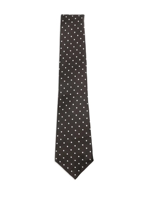Kiton polka-dot tie - Brown