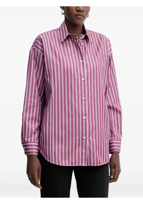 SIMONA CORSELLINI striped buttoned shirt - Red