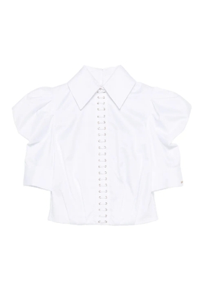Elisabetta Franchi Balloon cotton shirt - White