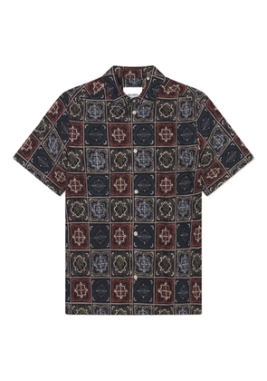 Les Deux patchwork short-sleeve shirt - Multicolour