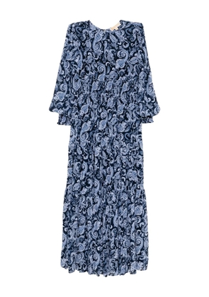 Michael Kors paisley printed dress - Blue