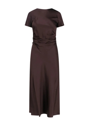 STAUD Phare ruched midi dress - Brown