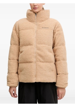 Columbia embroidered-logo padded jacket - Neutrals