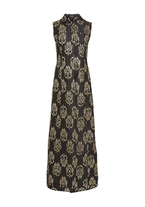 Giambattista Valli ikat-jacquard sleeveless vest - Black