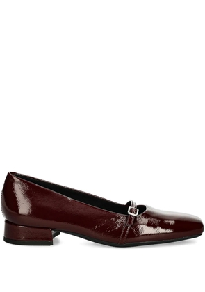 VAGABOND Debbi buckle-detail square-toe ballet flats - Red
