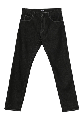 Giorgio Armani contrast-stitching jeans - Black