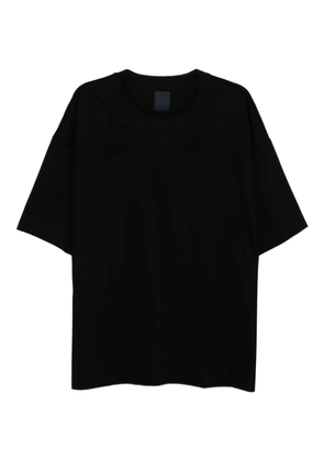 Juun.J logo-embroidered T-shirt - Black