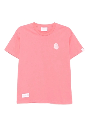 FINGERCROXX logo-embroidered T-shirt - Pink