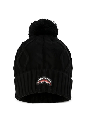 Sprayground pom-pom-detail beanie hat - Black