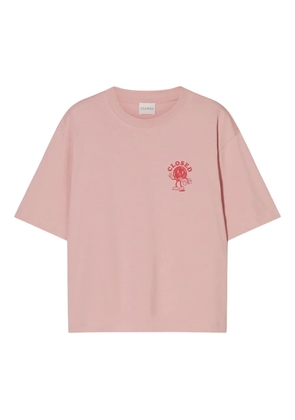 Closed graphic-print cotton T-shirt - Pink