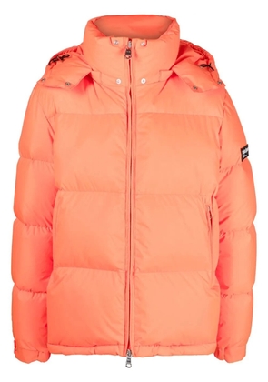 White:Space logo-patch padded jacket - Orange