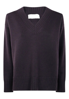 Drumohr V-neck wool sweater - Purple