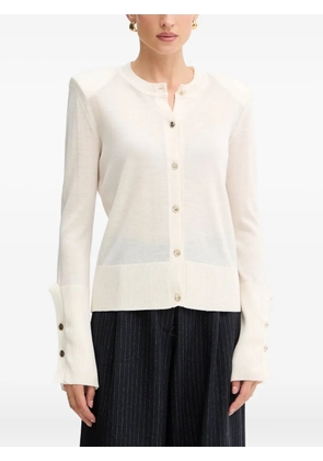 SIMONA CORSELLINI button-embellished cardigan - Neutrals
