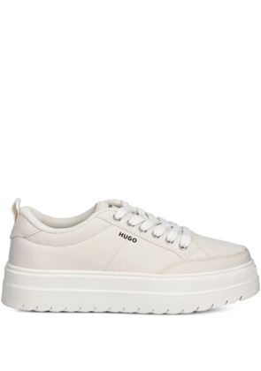 HUGO logo-embellished platform sneakers - Neutrals