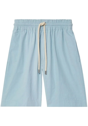 Proenza Schouler White Label drawstring knee-length shorts - Blue