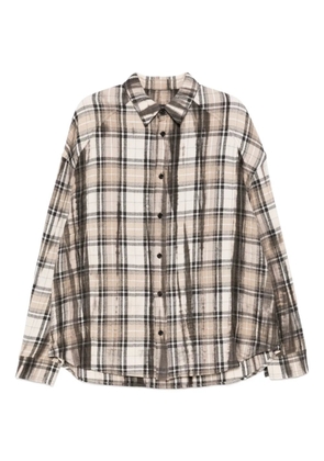 Juun.J plaid shirt - Neutrals