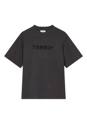 TOMBOY logo cotton T-shirt - Grey