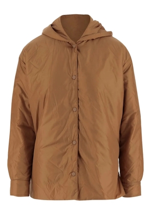 ASPESI hooded button-fastening jacket - Brown