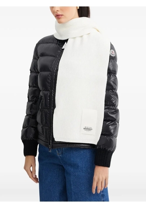 Ruslan Baginskiy logo patch scarf - White