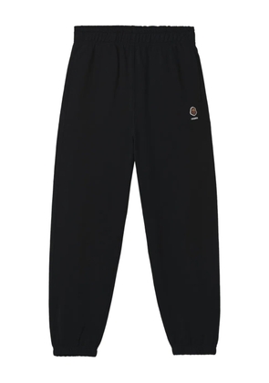 FINGERCROXX embroidered cuffed joggers - Black