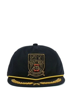 SAINT MXXXXXX logo-embroidered cap - Black