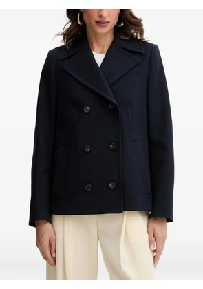 BOSS double-breasted coat - Blue