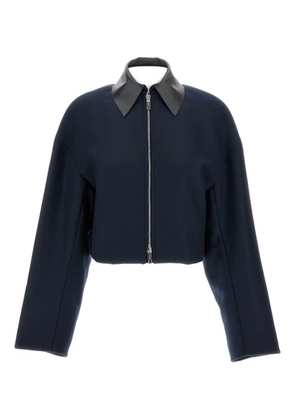 Sportmax Vacuo contrast-collar jacket - Blue