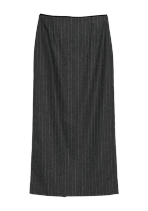 House Of Dagmar pinstripe pencil maxi skirt - Grey