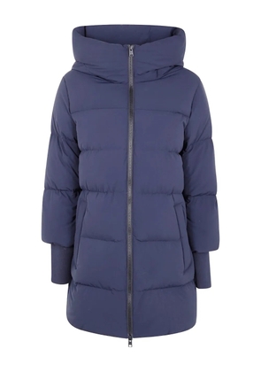 Woolrich hooded puffer coat - Blue